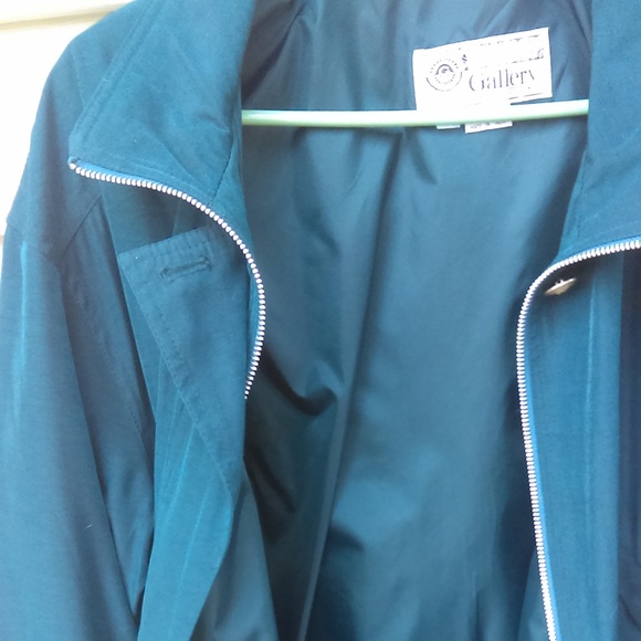 Gallery Sport teal color jacket Vintage sz L - Picture 7 of 8